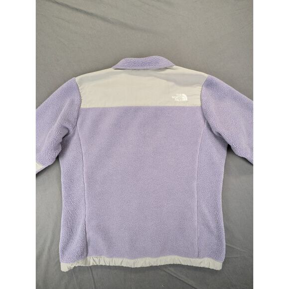 North Face Fleece Jacket XL Girls Purple Full Zip Polyester Rayon Outdoor - Picture 9 of 13